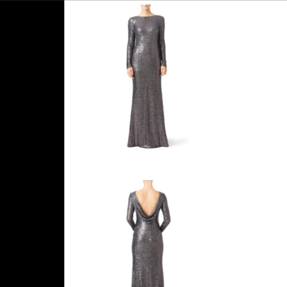 Badgley Mischka sequin gown